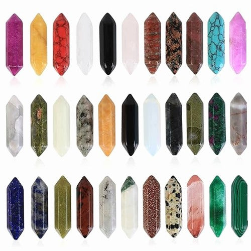HEALING CRYSTALS SET OF 20 GEMSTONES MEDITATION