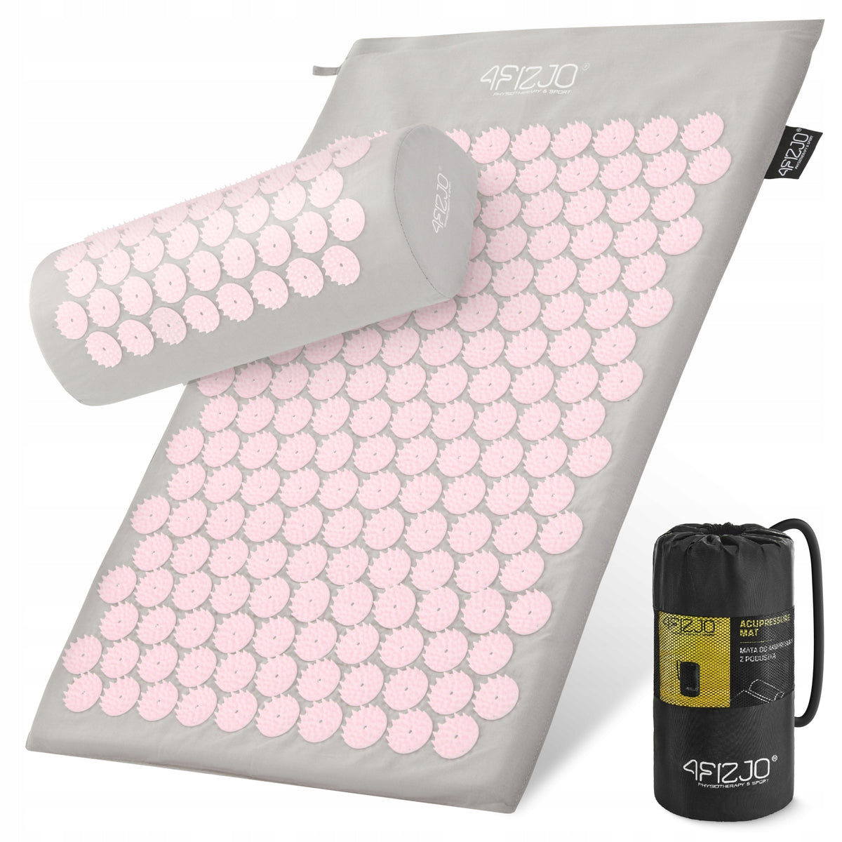 HEALTH ACUPRESSURE MAT WITH SPIKES ECO MASSAGE SET WITH PILLOW