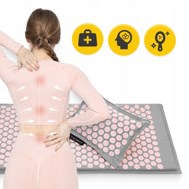 HEALTH ACUPRESSURE MAT WITH SPIKES ECO SET FOR MASSAGE SPIKES 4FIZJO EAN (GTIN) 5907739312174