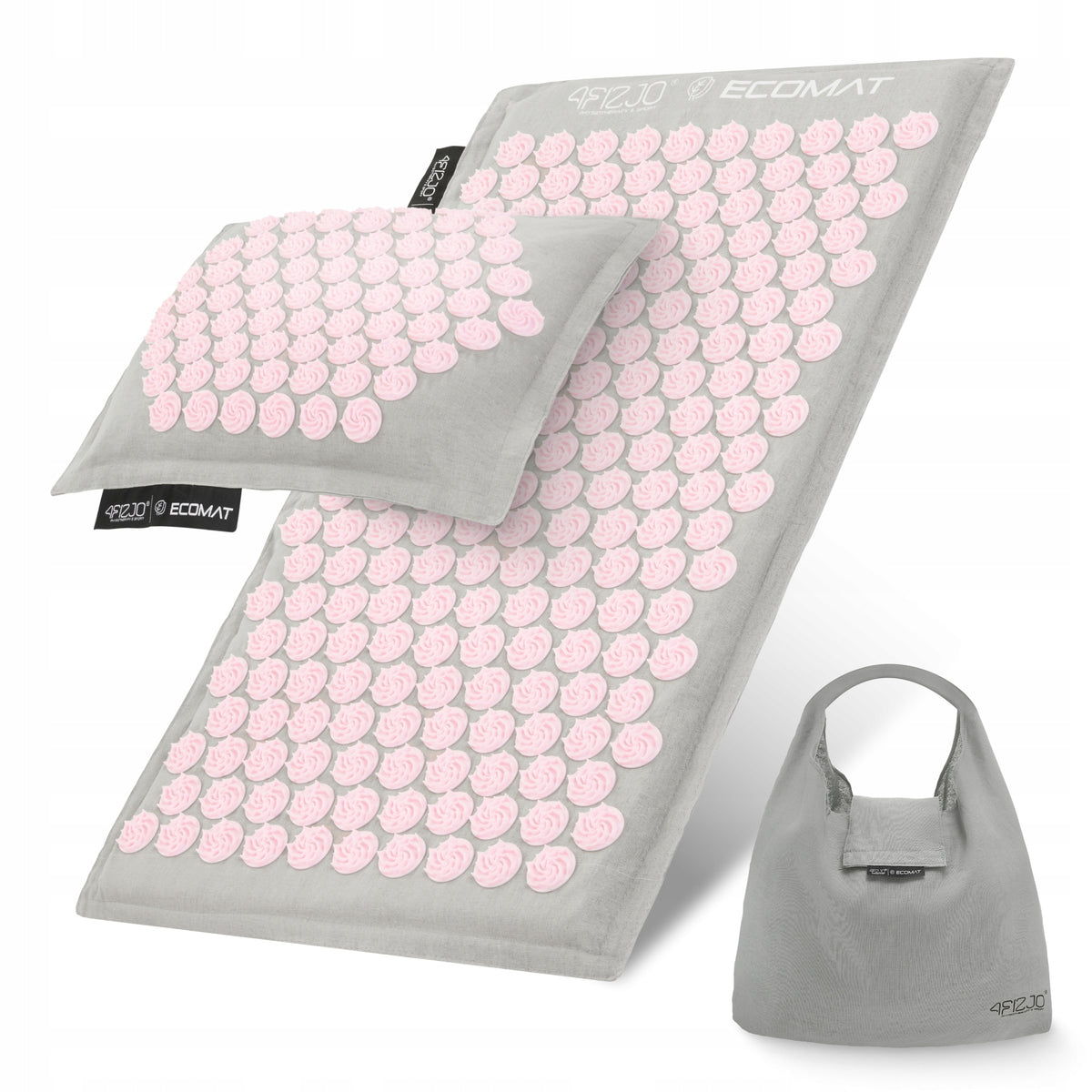 HEALTH ACUPRESSURE MAT WITH SPIKES ECO SET FOR MASSAGE SPIKES 4FIZJO