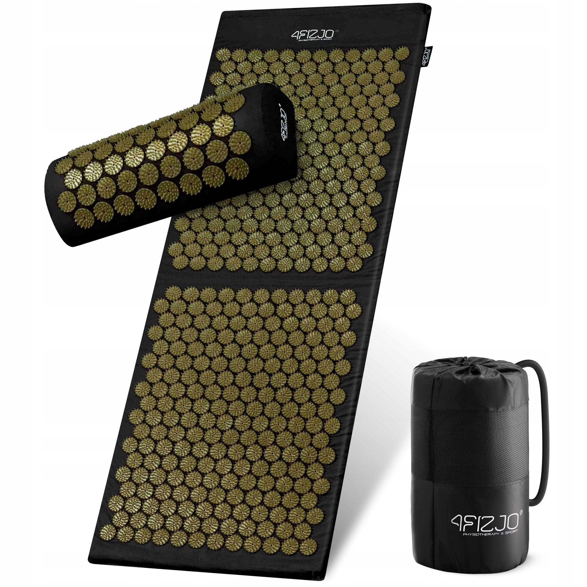 HEALTH ACUPRESSURE MAT WITH SPIKES STIMULATING CIRCULATION MASSAGE PILLOW