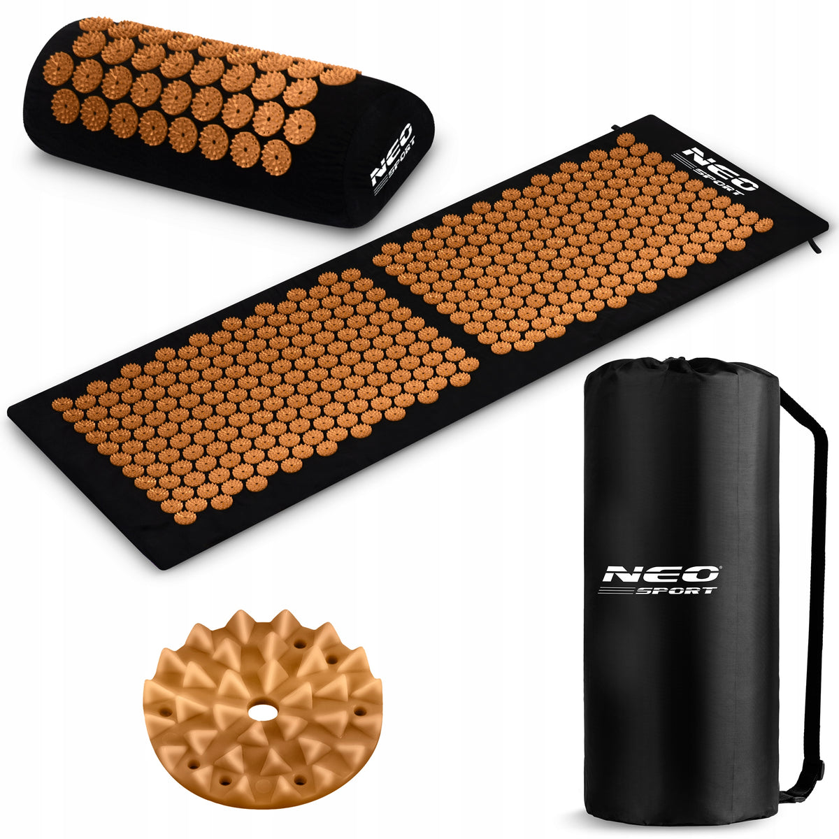 HEALTHY STIMULATING ACUPRESSURE MAT WITH SPIKES + PILLOW + BAG