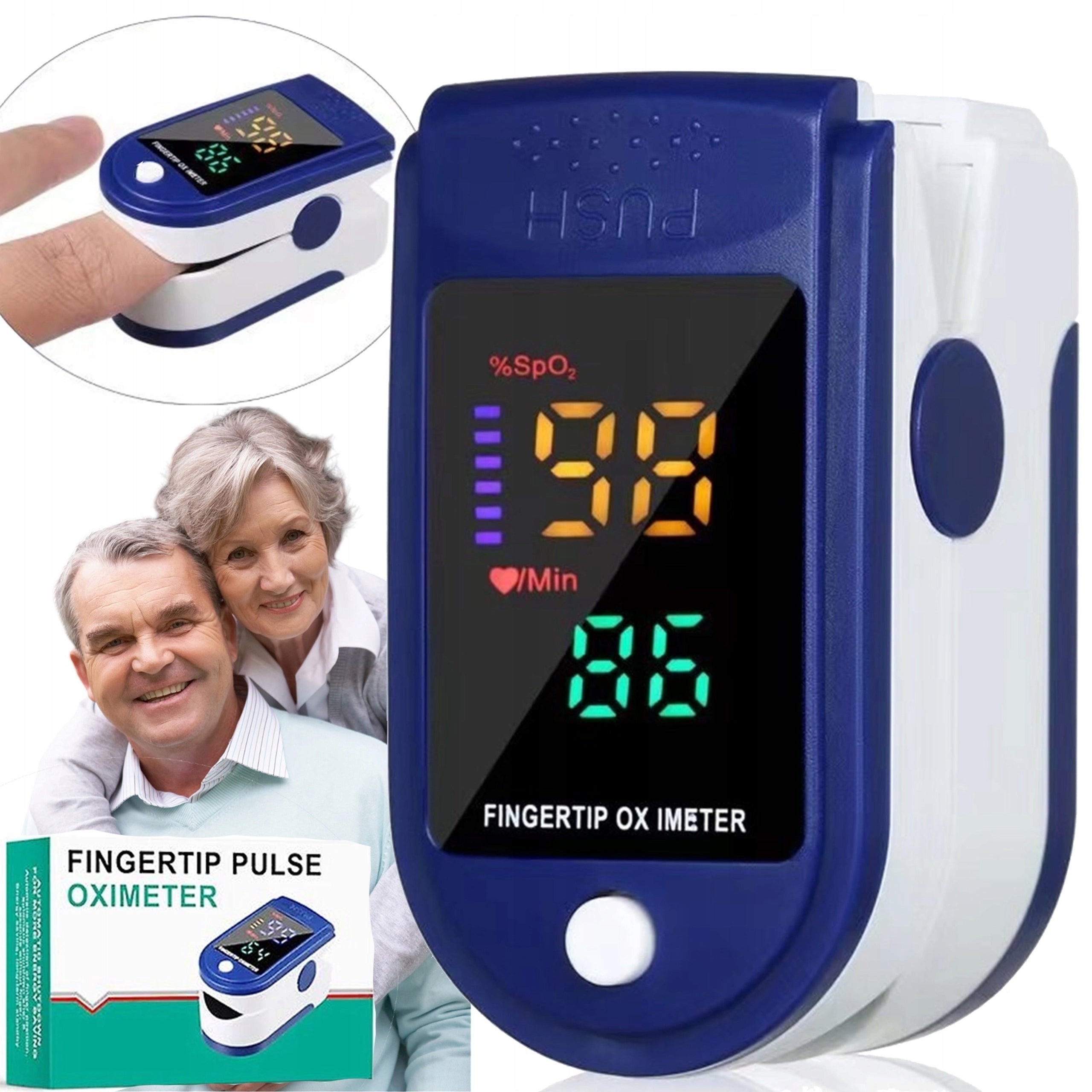 HEART RATE MONITOR MEDICAL FINGER SATURATOR FINGER PRECISION PULSE OXIMETER