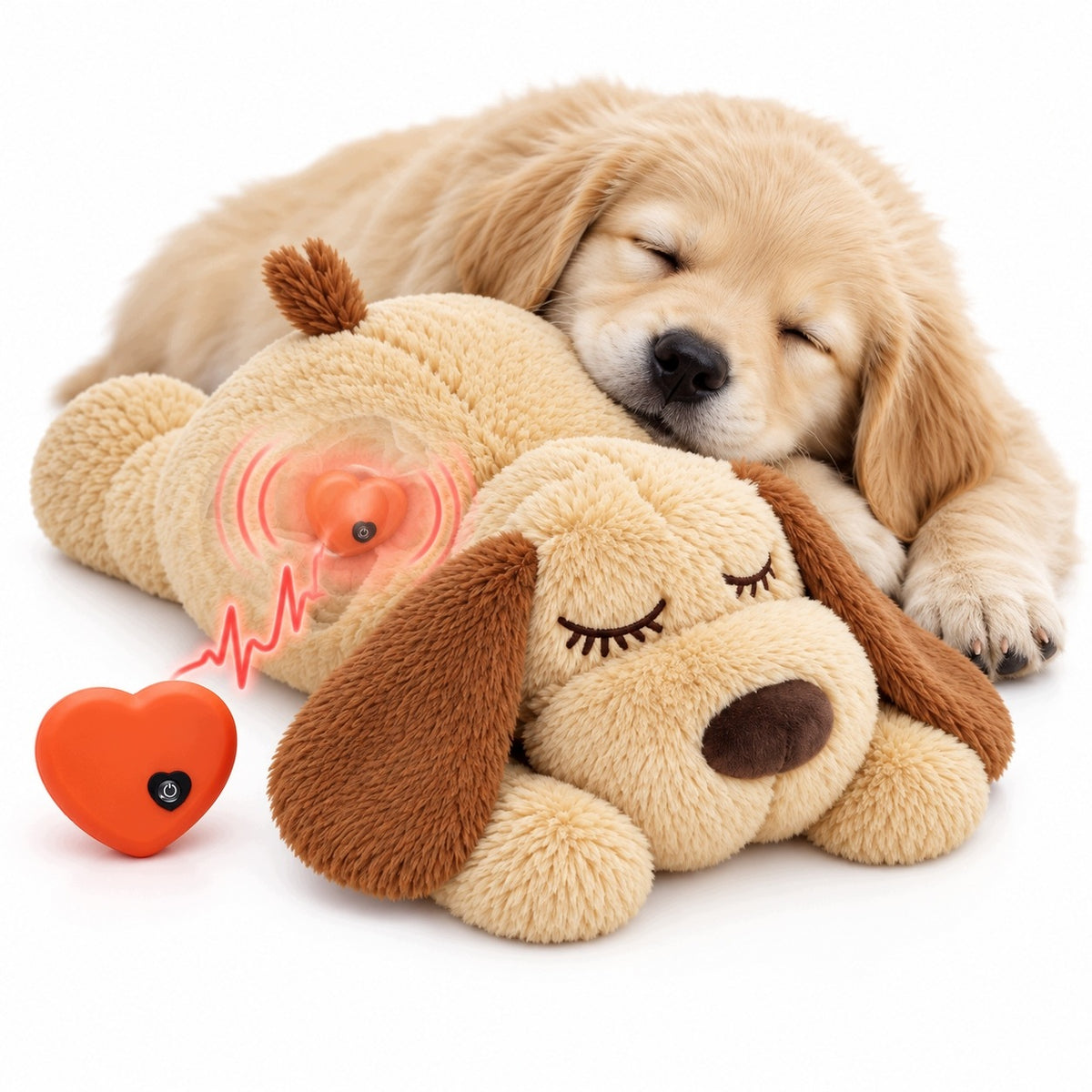 HEARTBEAT PUPPY: PUPPY TRAINING INTERACTIVE CALMING TOY - HEARTBEAT STUFFED