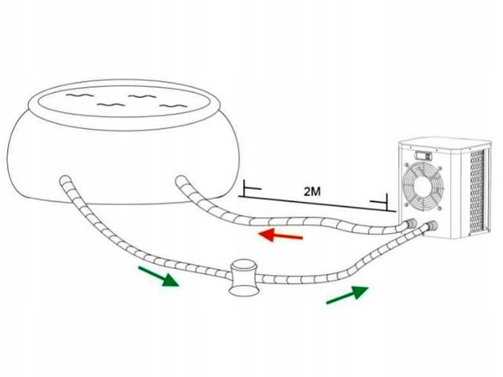 HEAT PUMP FOR POOL WATER HEATER SWIMMING POOL HEATING UP TO 13m3 3.5kW Packaging status original