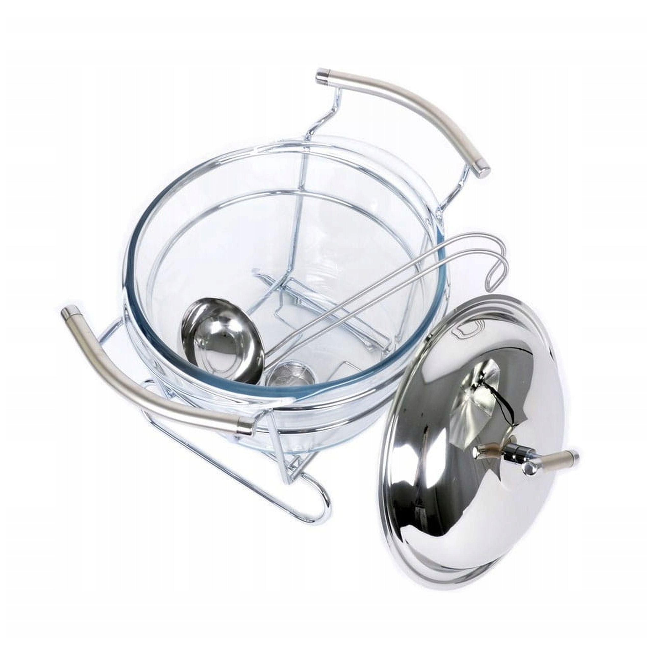 HEAT RESISTANT Vase 4l Glass Food Warmer on Stand Manufacturer code NACZYNIE ŻAROODPORNE waza 4l Banti