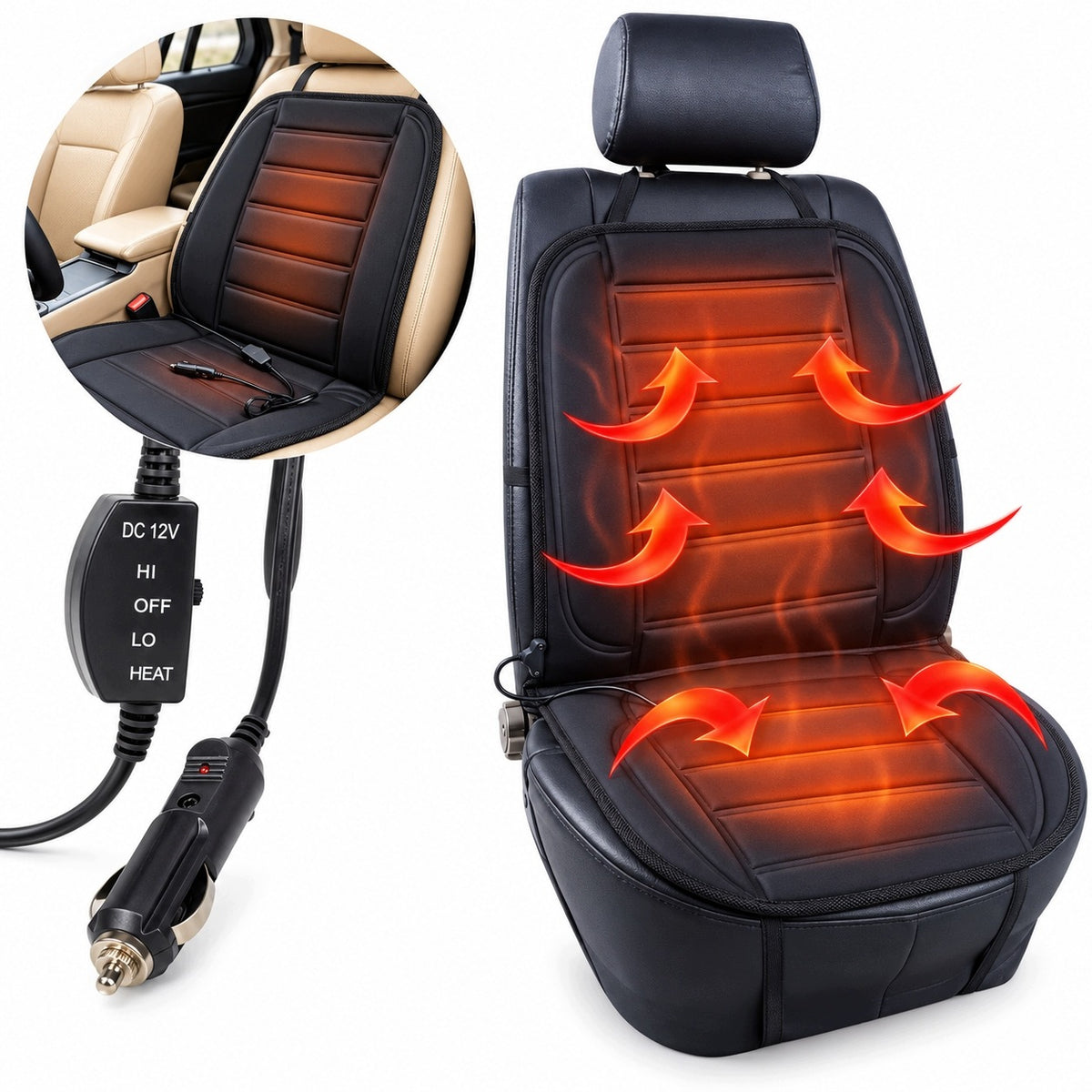 HEATED SEAT MAT HEATING SEAT UNIVERSAL 12V FOR CAR