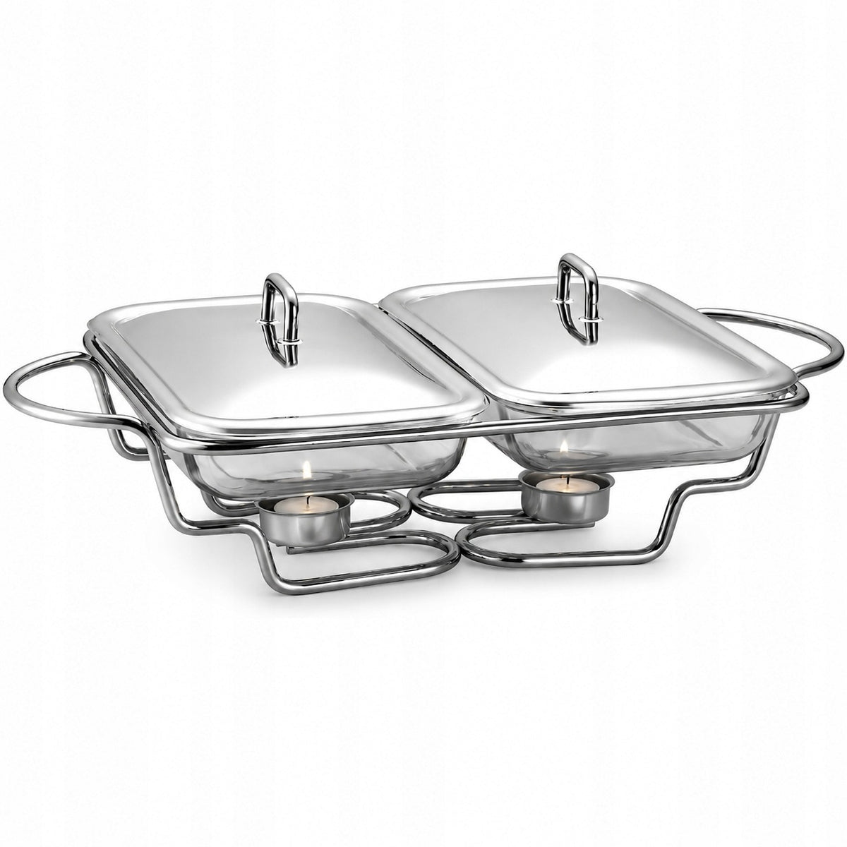 HEATER 2x1,5L GLASS FOR DISHES HEAT RESISTANT DISH WITH HEATER