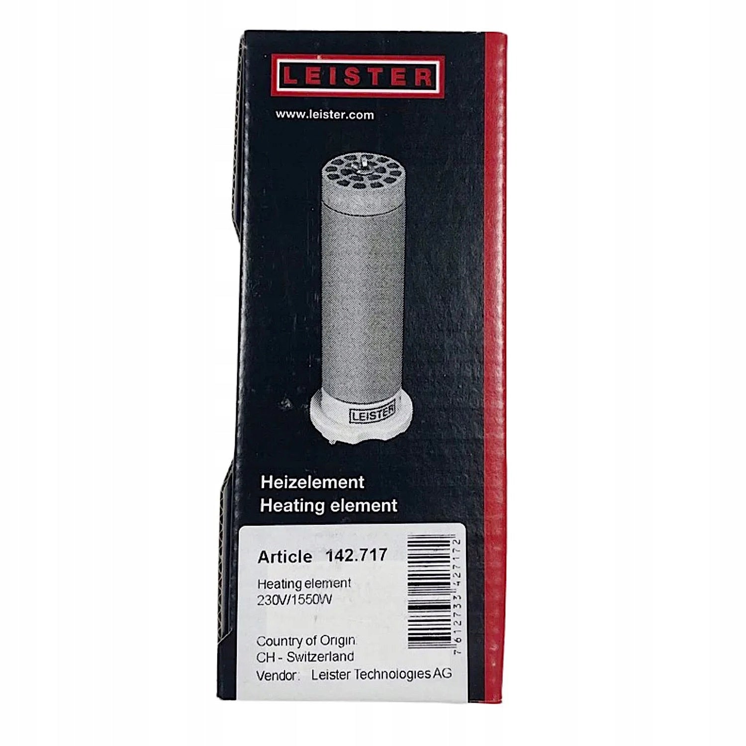 HEATER Leister for TRIAC AT / ST, IGNITER BM4 code: 142.717 Packaging status original