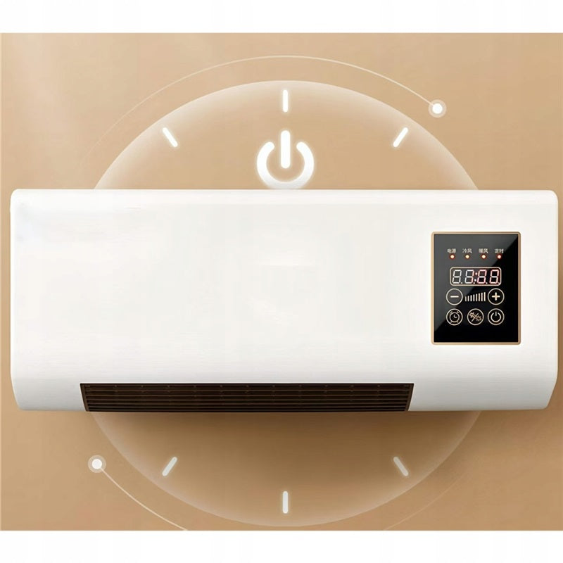 HEATING AIR CONDITIONER WITH REMOTE CONTROL WITH TIMER TRAY HEATER SET Dominant color white
