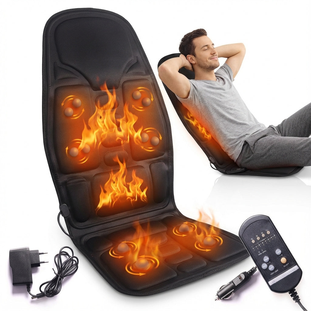 HEATING MAT FOR CAR MASSAGING SEAT CUSHION MASSAGE WITH REMOTE CONTROL