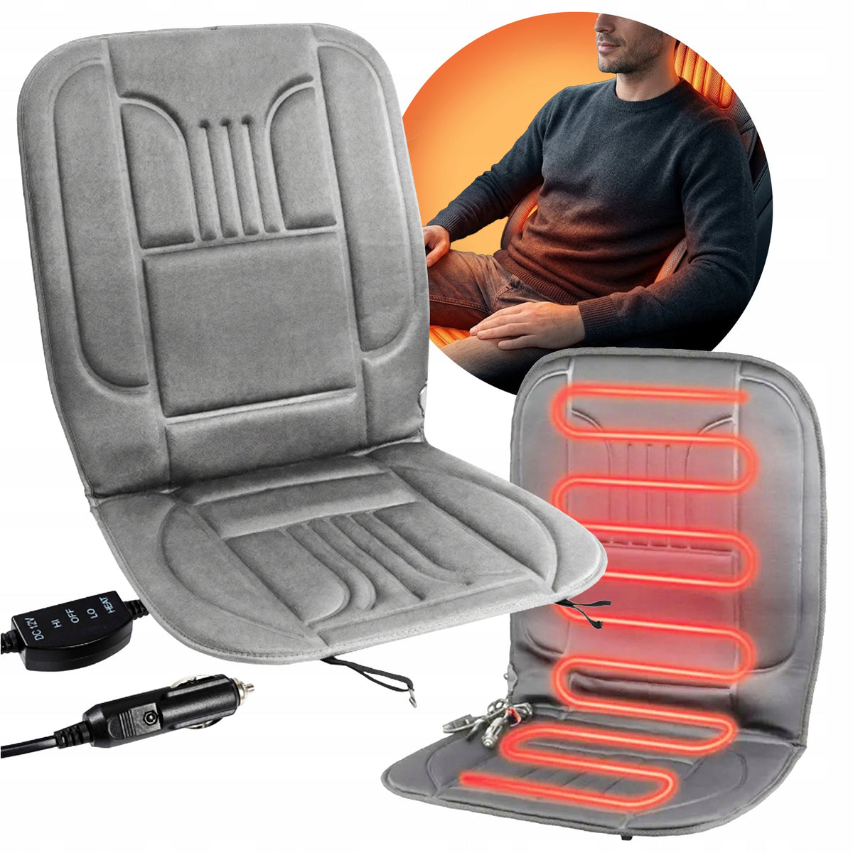 HEATING MAT FOR CAR SEAT FOR CAR HEATED HEATING CUSHION Packaging status original