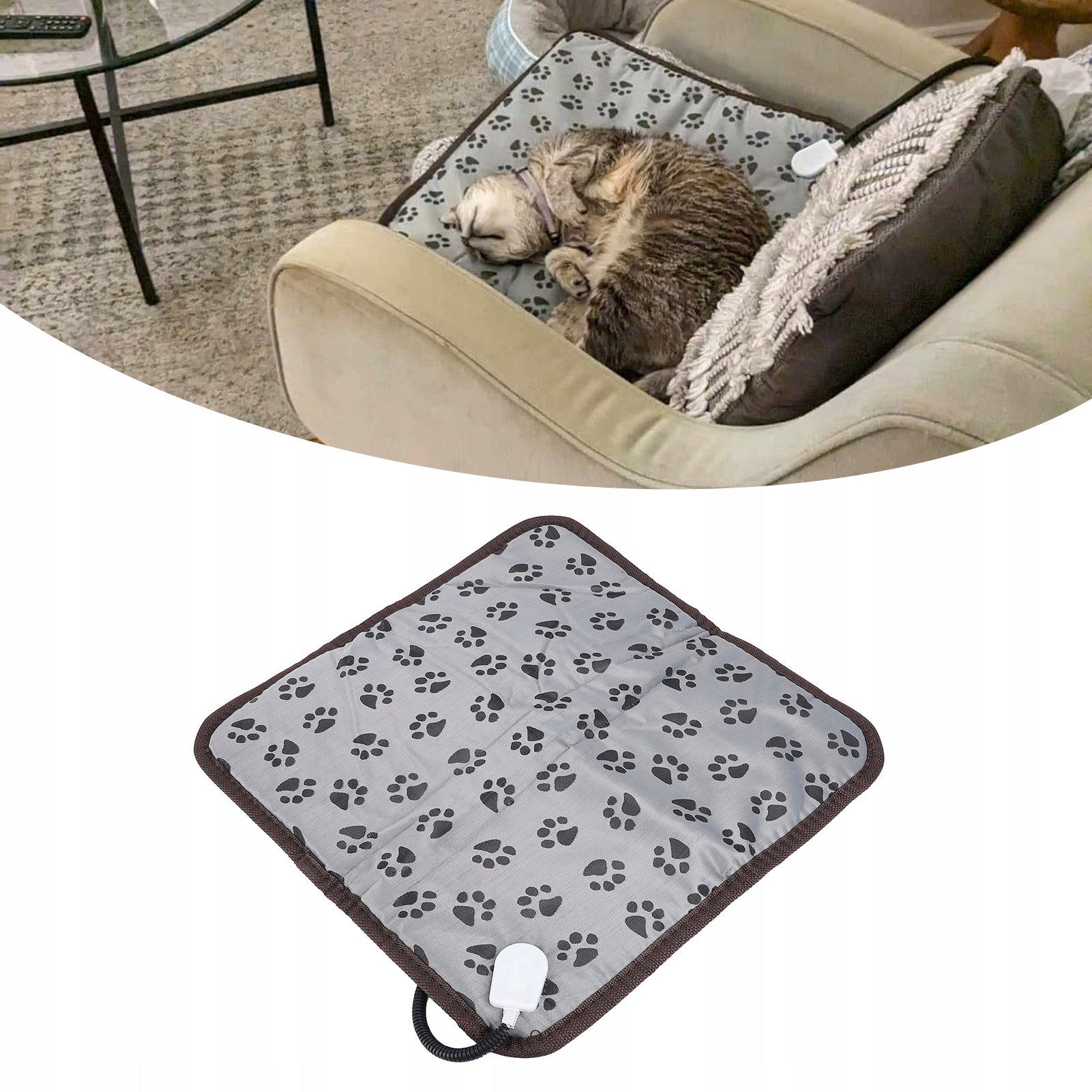 HEATING MAT FOR CAT DOG KENNELS WATERPROOF WITH CONTROLLER 45x45 20W Packaging status original
