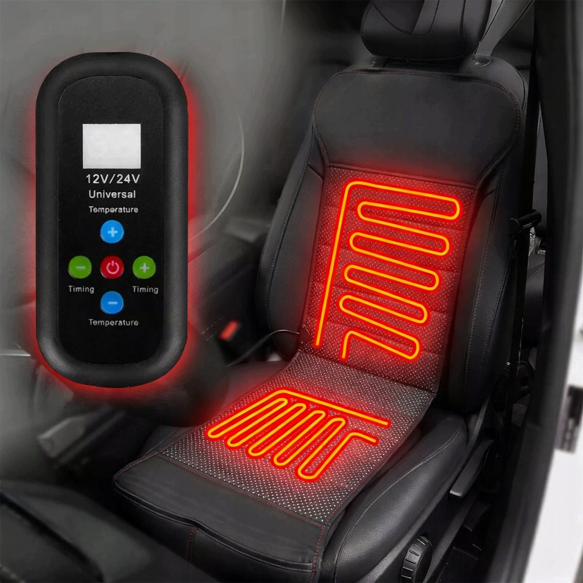 HEATING MAT FOR SEAT HEATED SEAT WITH REMOTE CONTROL FOR CAR Packaging status original