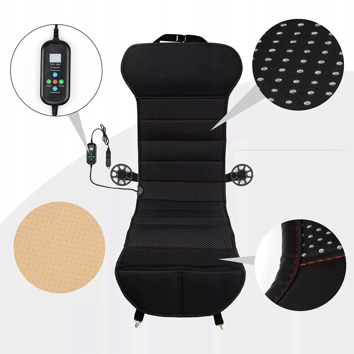 HEATING MAT HEATED CAR SEATS ADJUSTMENT REMOTE CONTROL 12V 24V Packaging status original
