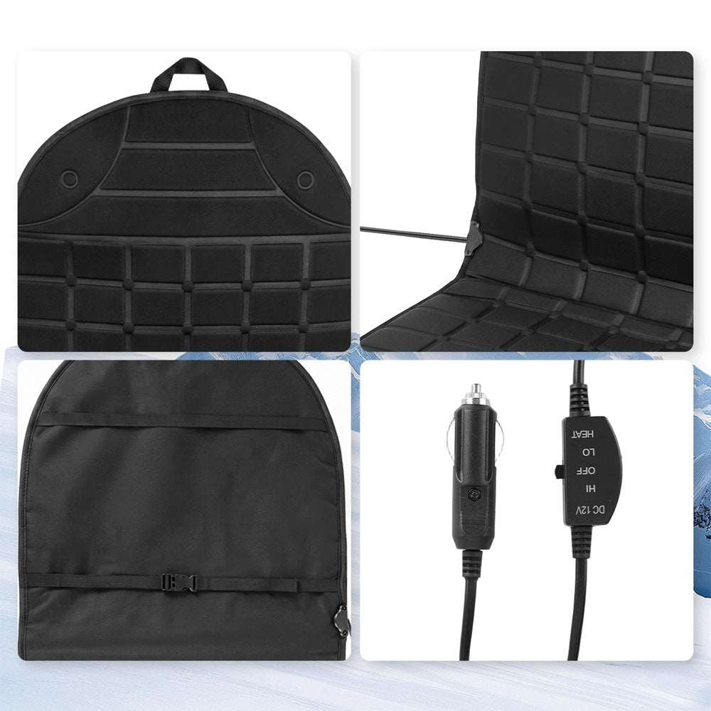 HEATING MAT HEATED SEAT FOR CAR SEAT WARM WINTER BLACK Packaging status original