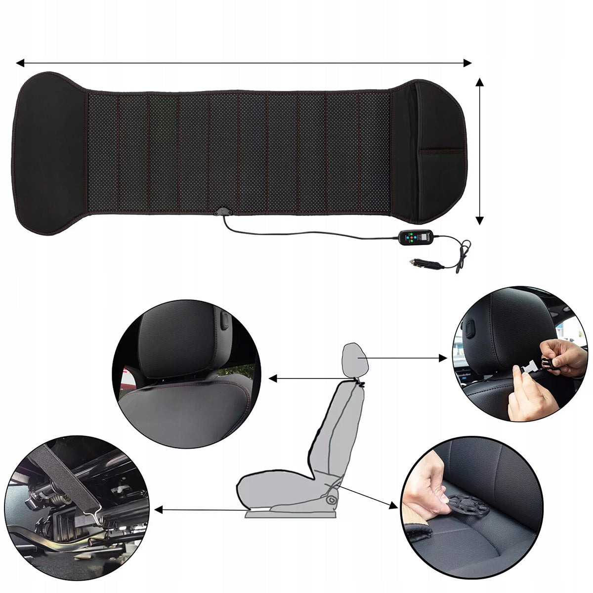 HEATING MAT HEATING CHAIR 12V/24V COVER HEATED FOR SEAT Brand no brand