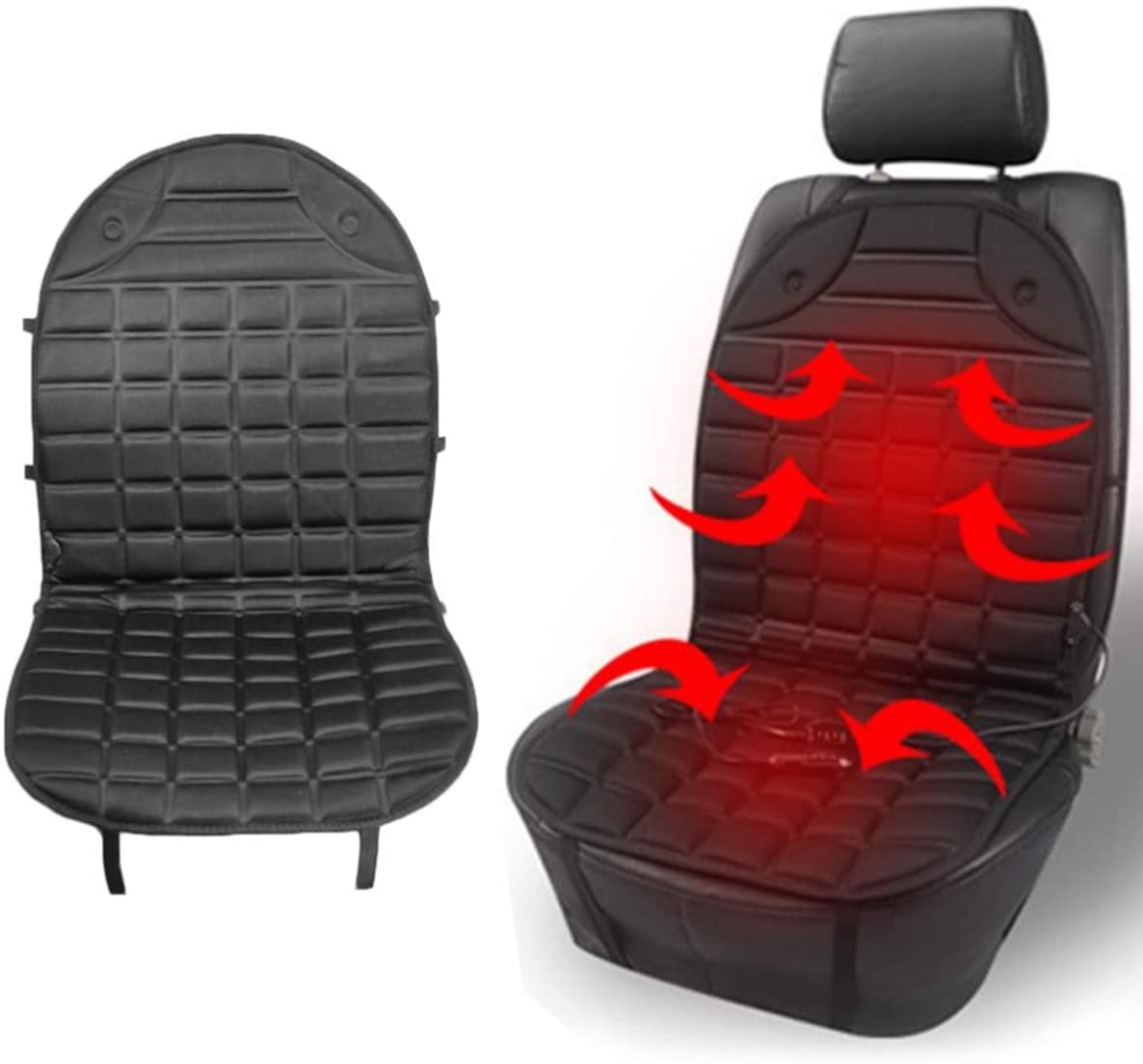 HEATING MAT WINTER CAR SEAT BLACK NON-SLIP