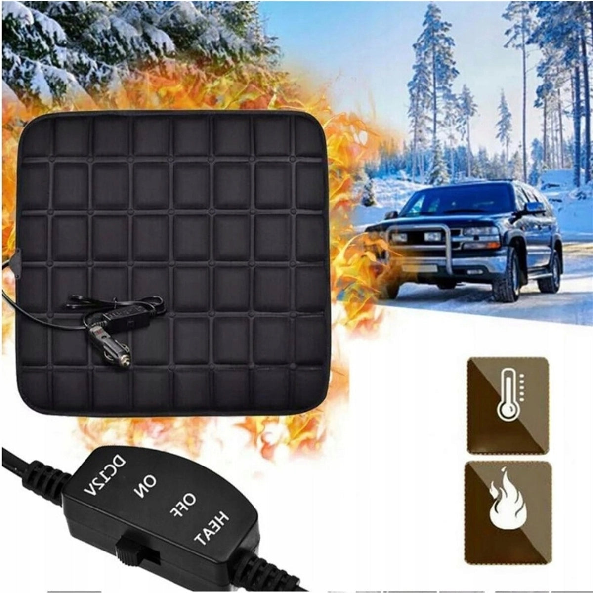 HEATING PAD FOR CAR BREATHABLE AND CONVENIENT QUICK HEATING Brand no brand