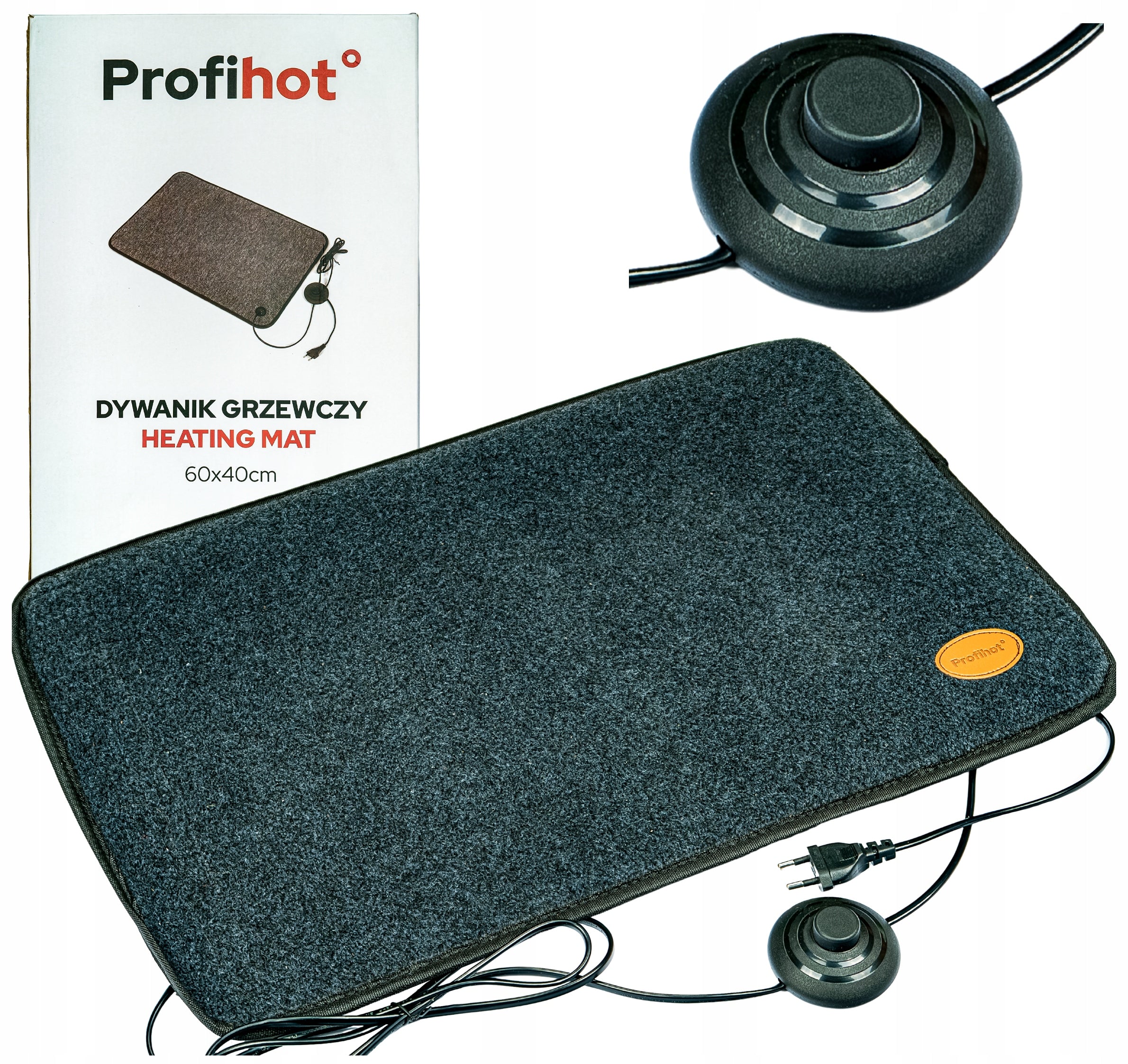 HEATING RUG Heating Mat WATERPROOF Leg Warmer 60x40cm 75W