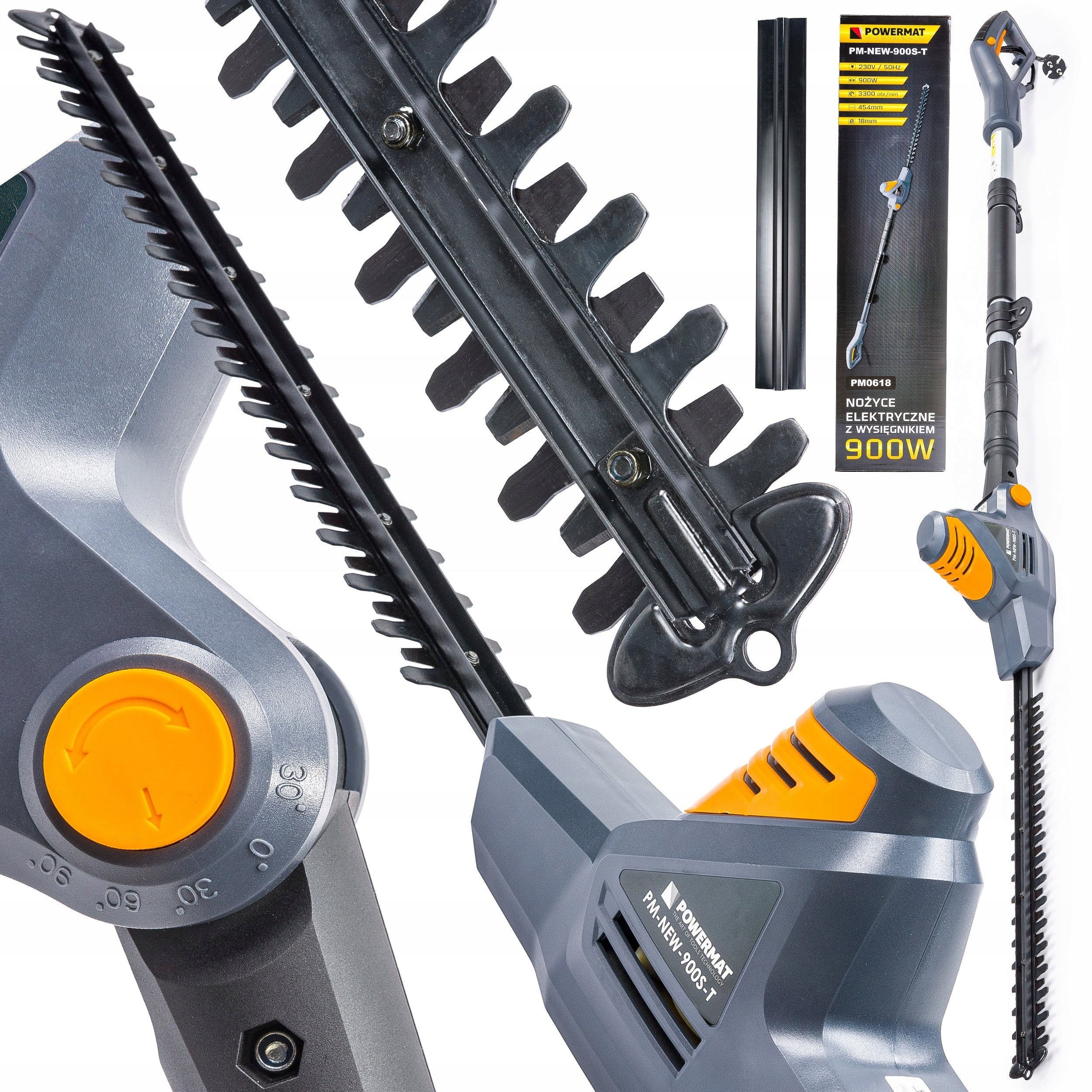 HEDGE ELECTRIC SHEARS ON BOOM 900W ADJUSTABLE BOOM