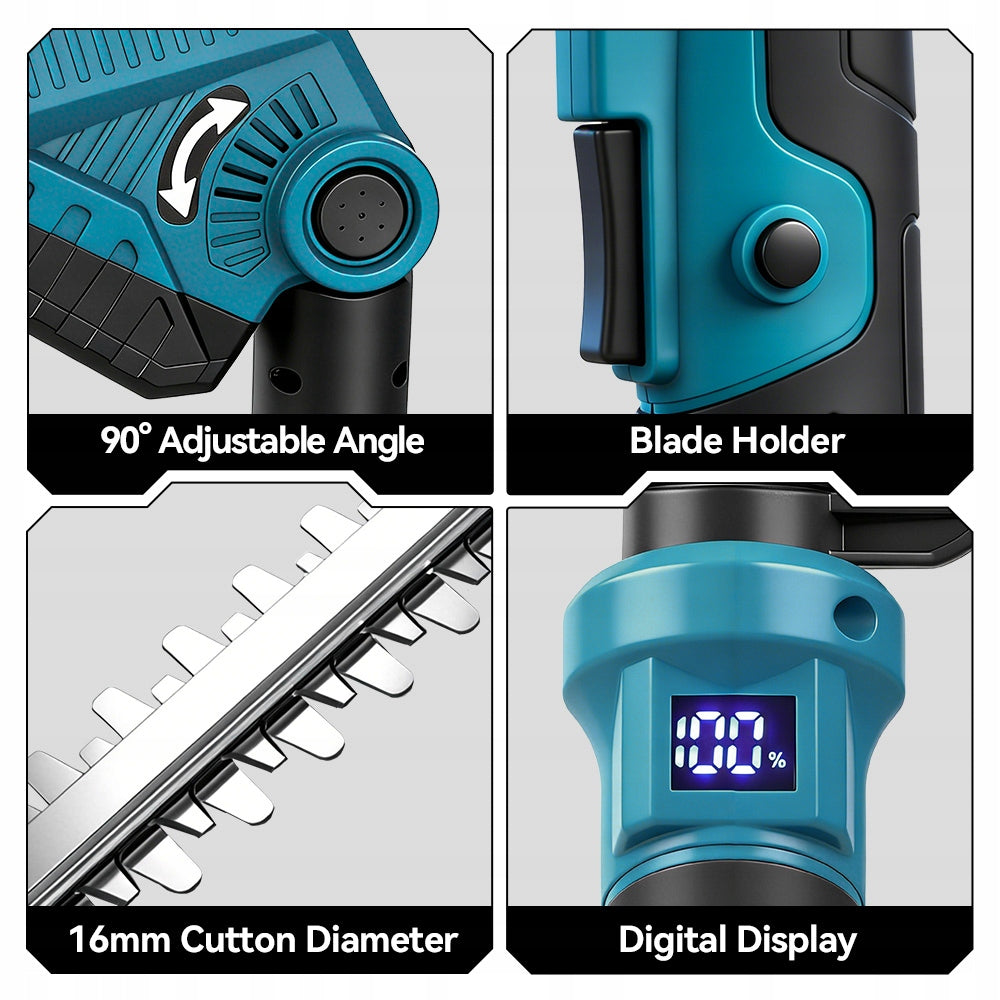 HEDGE TRIMMER BOOM ELECTRIC CORDLESS 270CM 2AKU Maximum cut branch thickness 16 mm