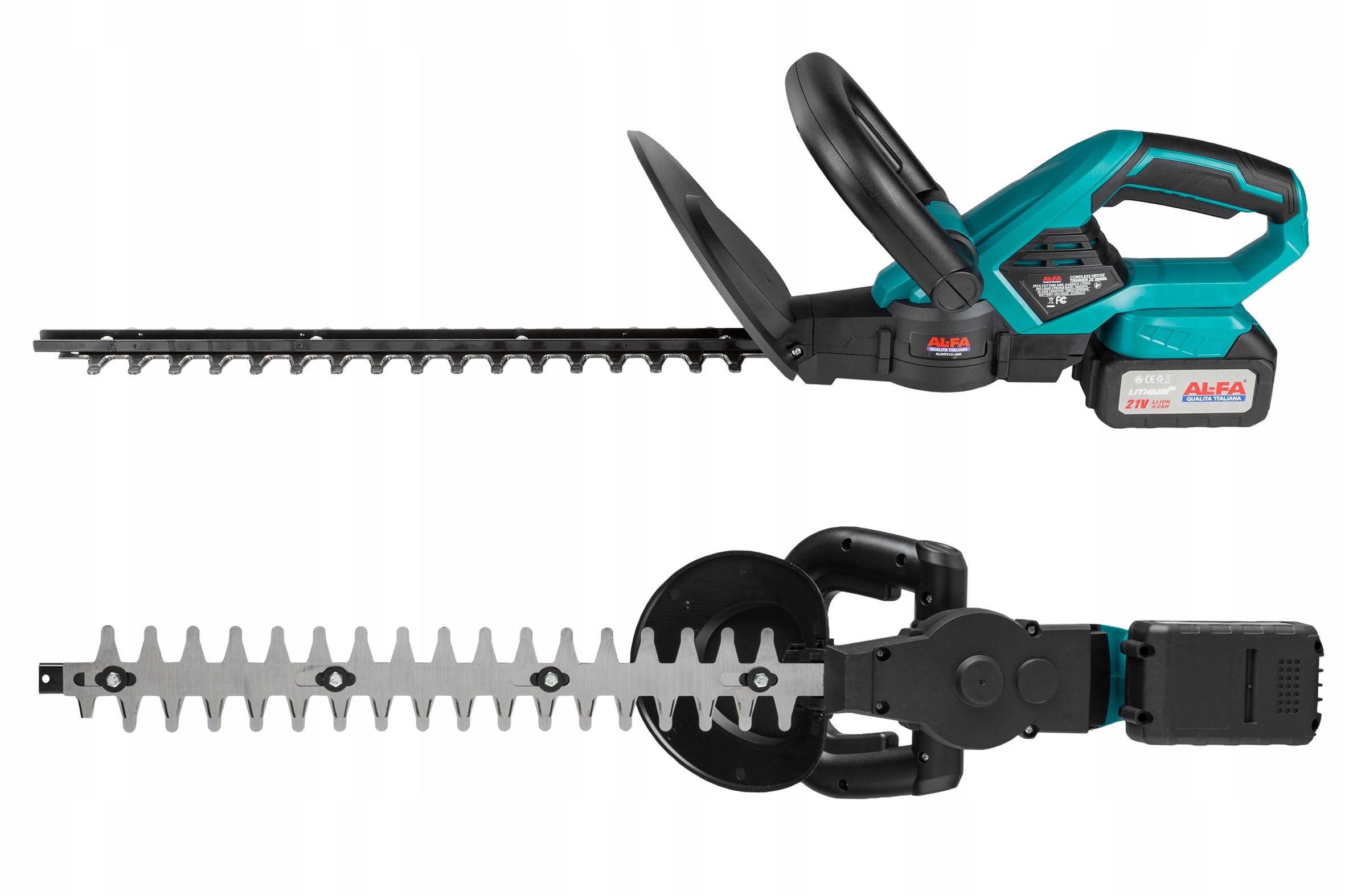 HEDGE TRIMMERS CORDLESS Garden Shears Cutting Shrubs 2 BATTERIES Power supply battery operated
