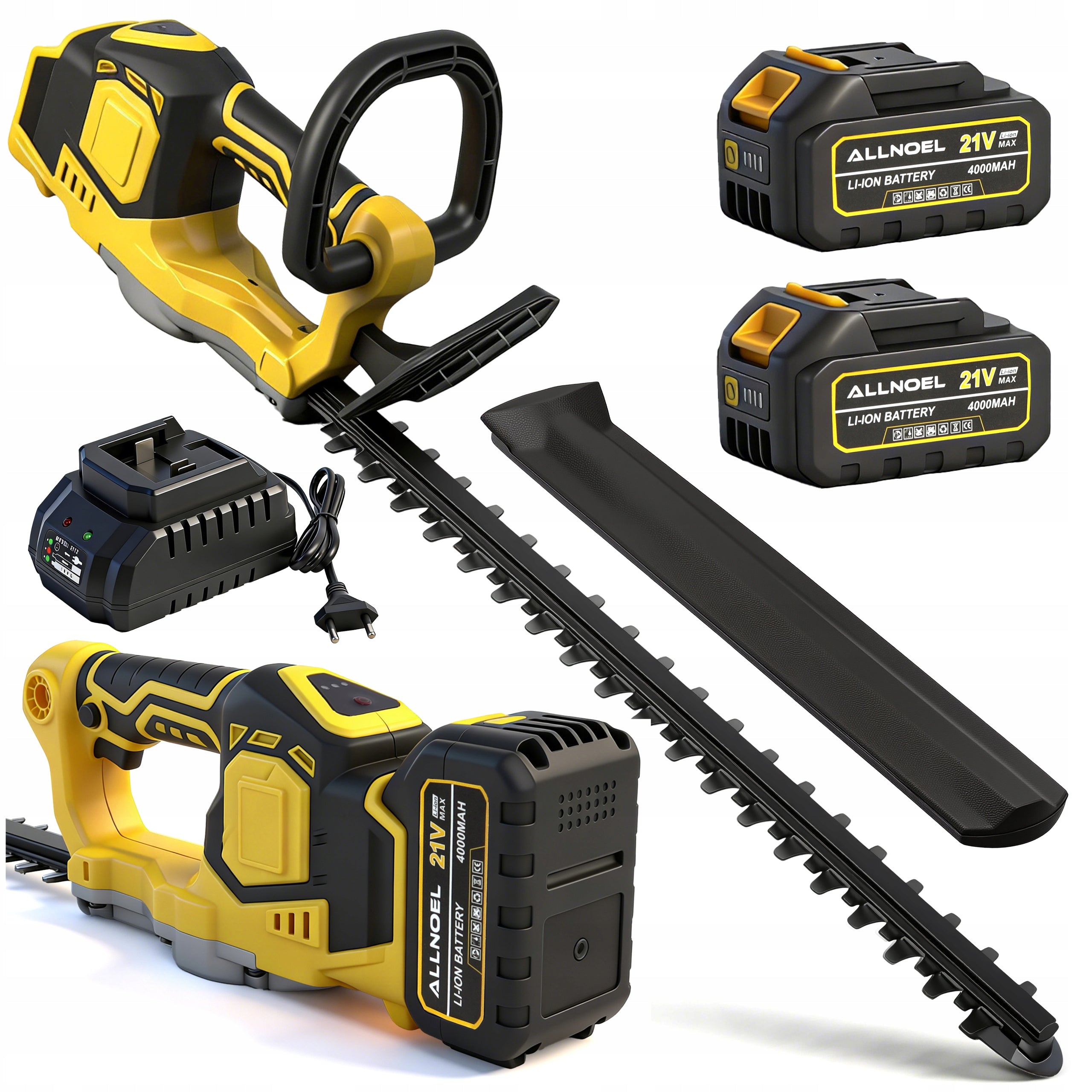 HEDGE TRIMMERS FOR SHRUBS 2x RECHARGEABLE BATTERY 4.0AH SET