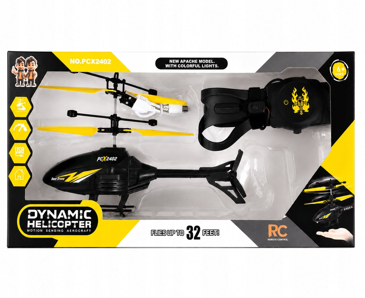 HELICOPTER FOR RADIO REMOTE CONTROLLED BY HAND INDUCTION CHARGING USB LIGHT Kid's age 6＋ years