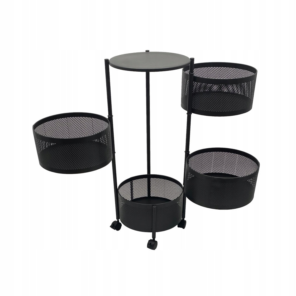 HELPER COSMETIC TABLE HAIRDRESSER CABINET ON WHEELS 4 SHELVES METAL BASKET Brand Fantoma