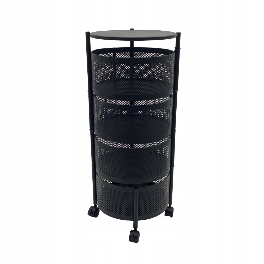 HELPER COSMETIC TABLE HAIRDRESSER CABINET ON WHEELS 4 SHELVES METAL BASKET EAN (GTIN) 5904734115410