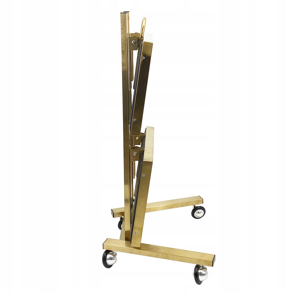 HELPER COSMETIC TABLE HAIRDRESSER TROLLEY FOR SALON SHELVES PREMIUM GOLD Color gold