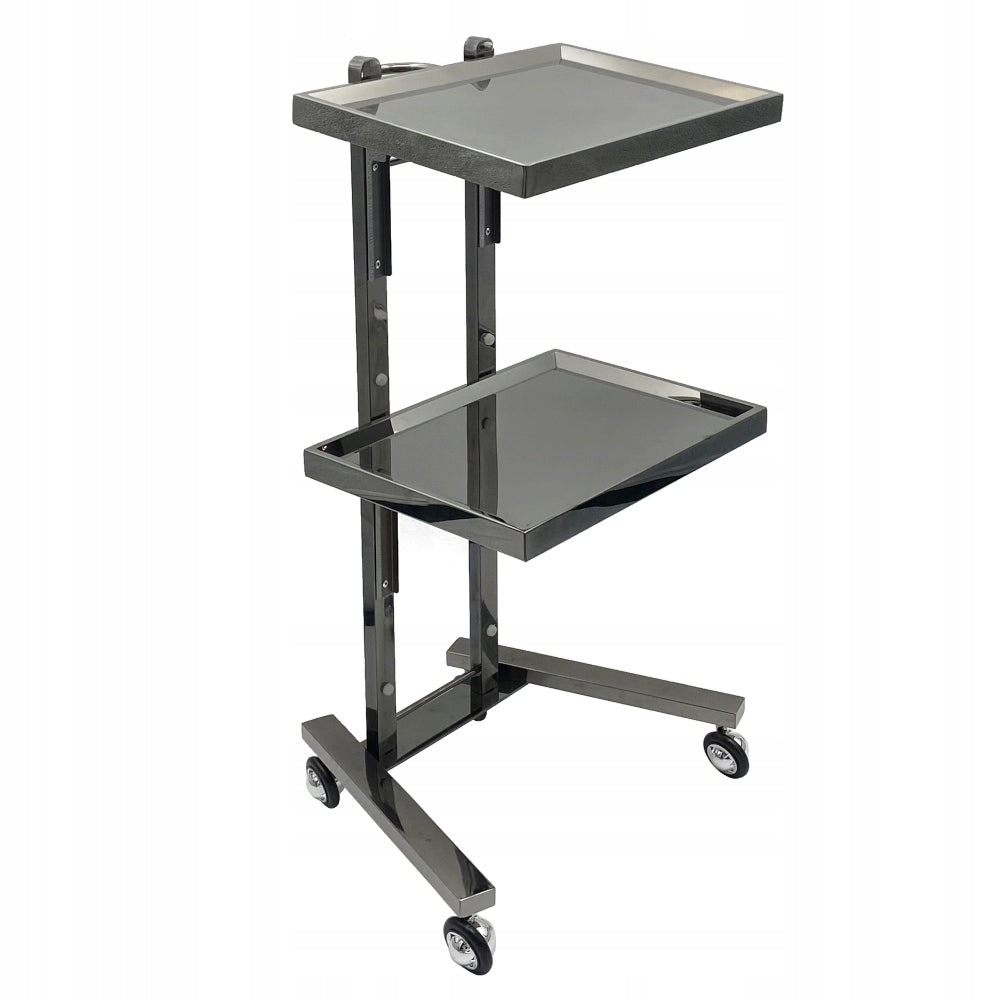 HELPER COSMETIC TABLE HAIRDRESSER TROLLEY FOR SPA SALON 2 PREMIUM SHELVES