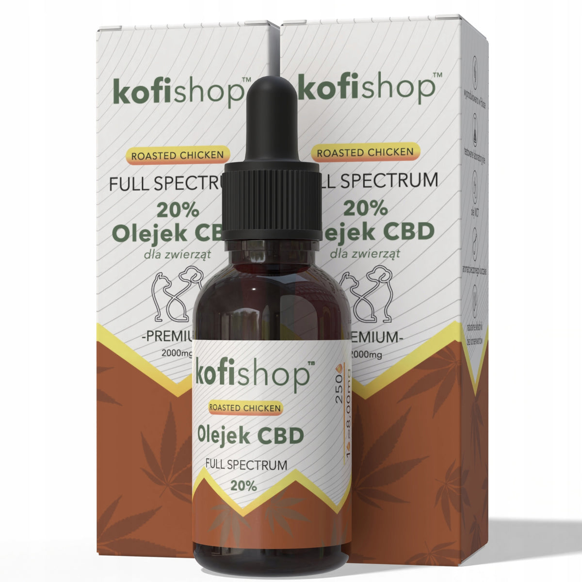 HEMP OIL CBD 20% | CHICKEN | FULL SPECTRUM |FOR PET CAT DOG Packaging status original