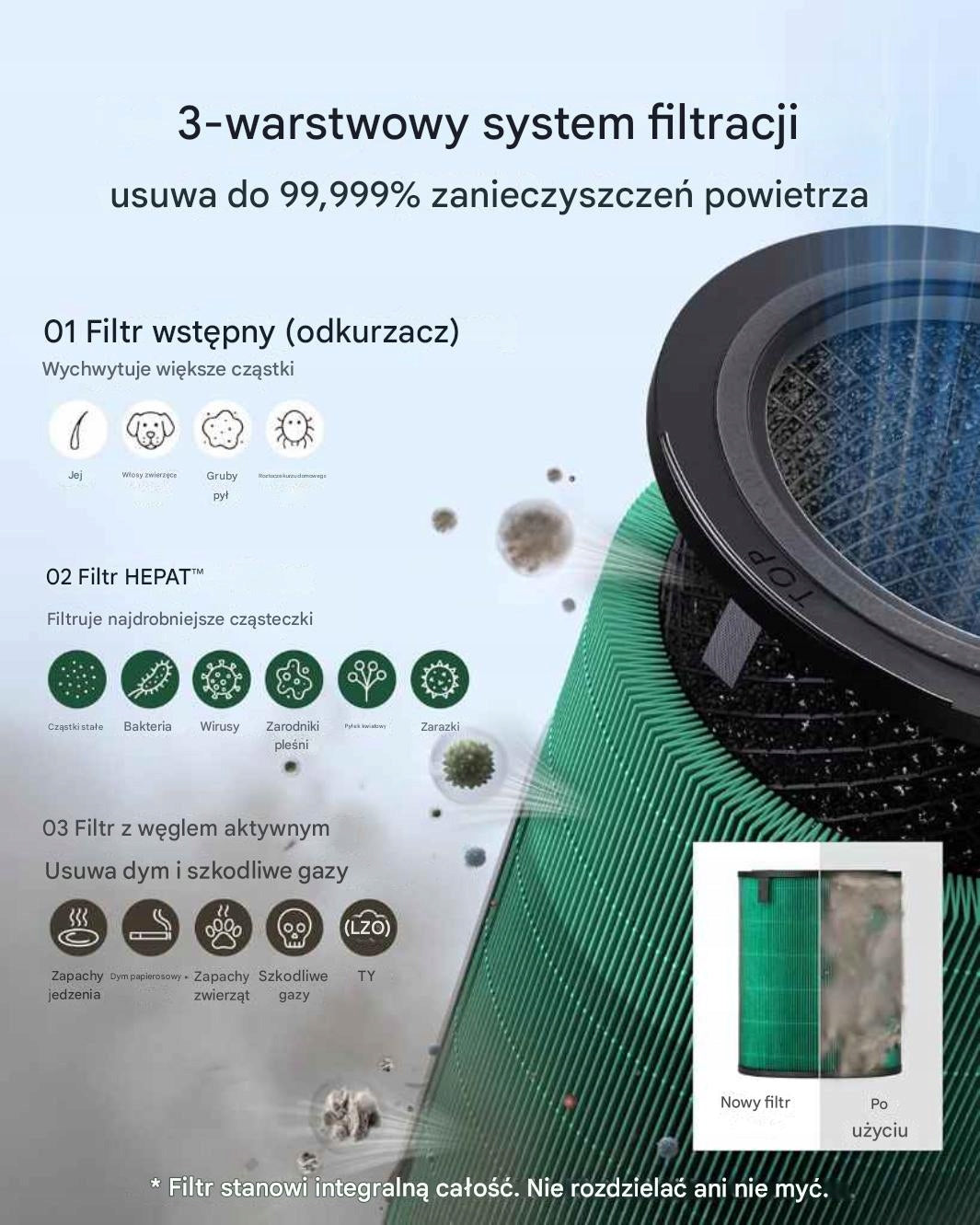 HEPA air purifier COWAY Airmega 350 EFFICIENT 245m2 713m3/h Manufacturer code 350