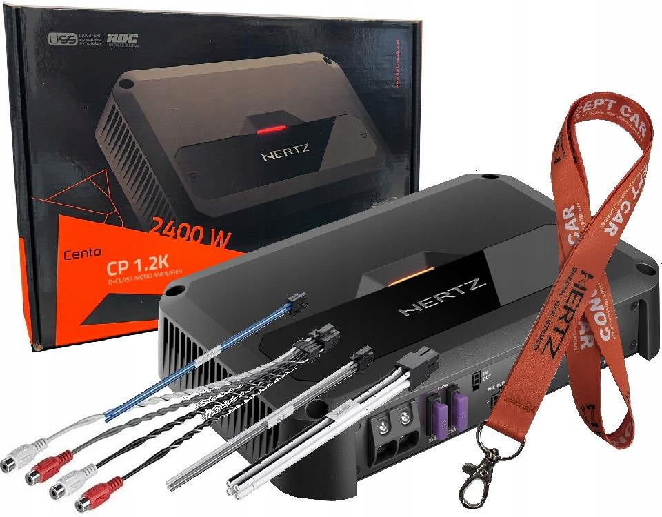 HERTZ CENTO CP 1.2K 1 CAN. CAR AMPLIFIER 1200W / HI-RES / + LANYARD Packaging status original