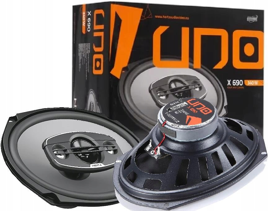 HERTZ UNO X 690 - Four way speakers / size 6x9 inch / 340W / 4 Ohm Packaging status original