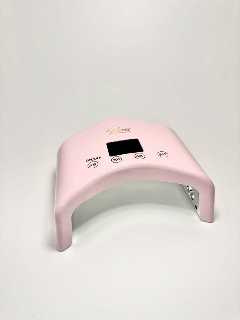HESSI UV LED Lamp 48W Pink Wireless LCD Nail Sensor Packaging status original