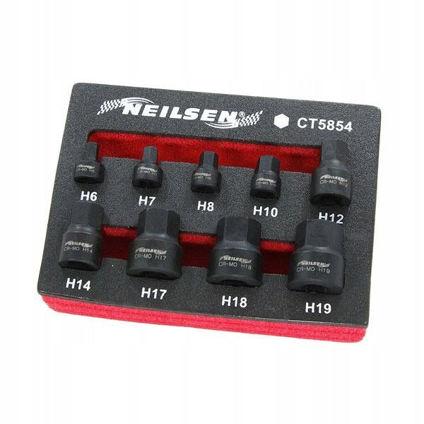 HEX SOCKET SET IMBUS H6-H19 IMPACT