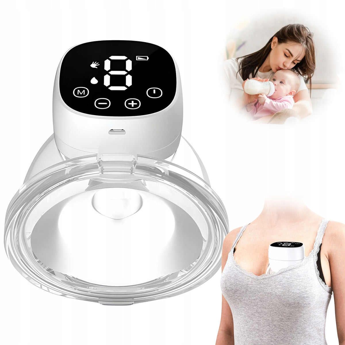 HEYLAD Cordless Hands-Free Electric Breast Pump