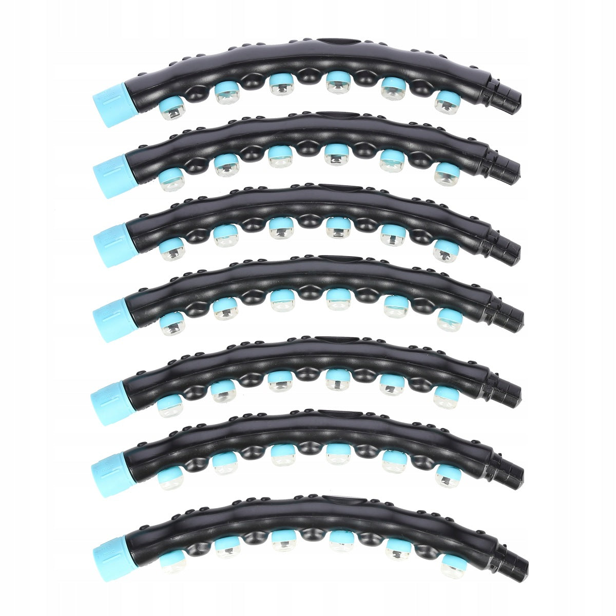 HHP006 BLACK-BLUE HULA HOOP WITH MAGNETS 98CM HMS Diameter 98 cm