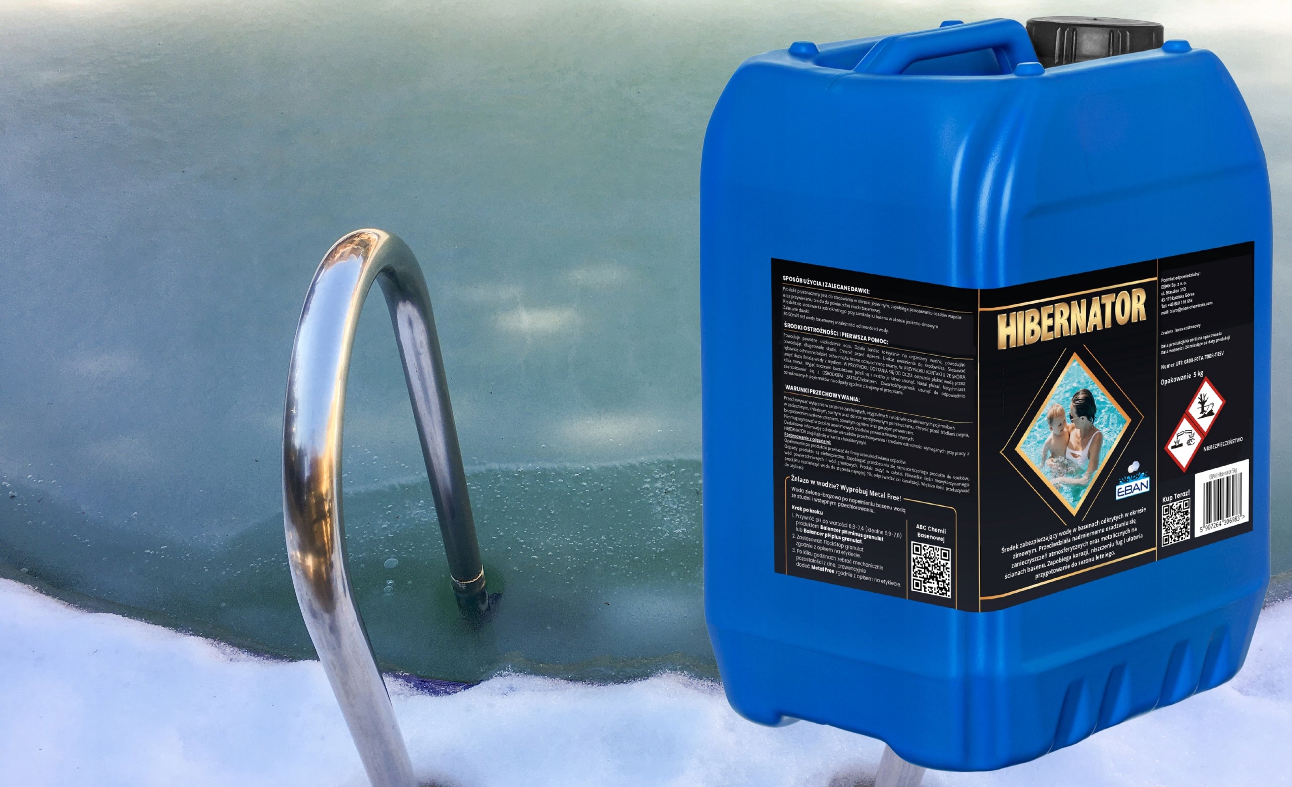 HIBERNATOR 5KG WINTERING LIQUID FOR POOL CHEMISTRY FOR WINTER WINTERING Manufacturer code hibernator 5kg zimowanie basenu ochrona