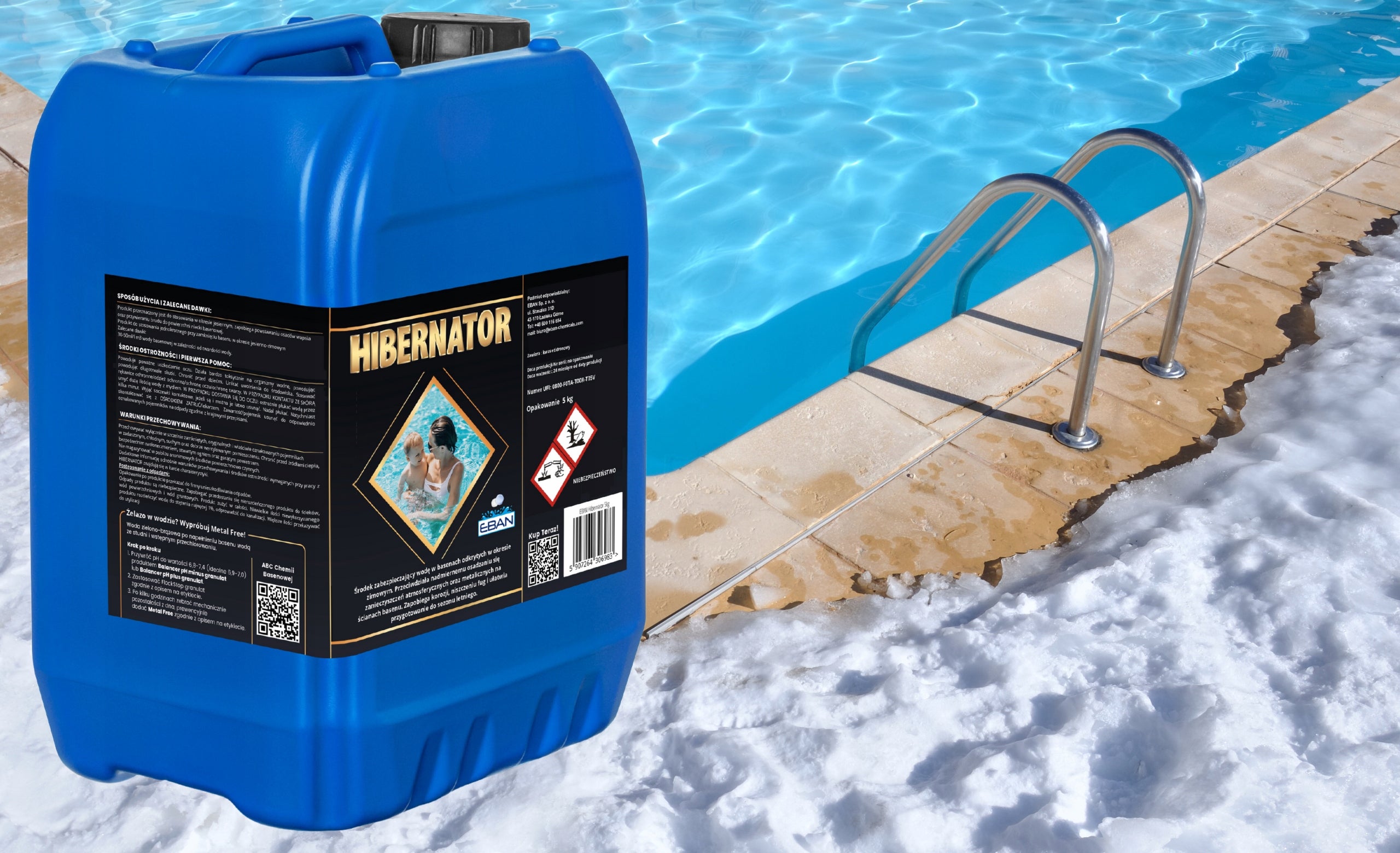 HIBERNATOR 5KG WINTERING LIQUID FOR POOL CHEMISTRY FOR WINTER WINTERING Packaging status original
