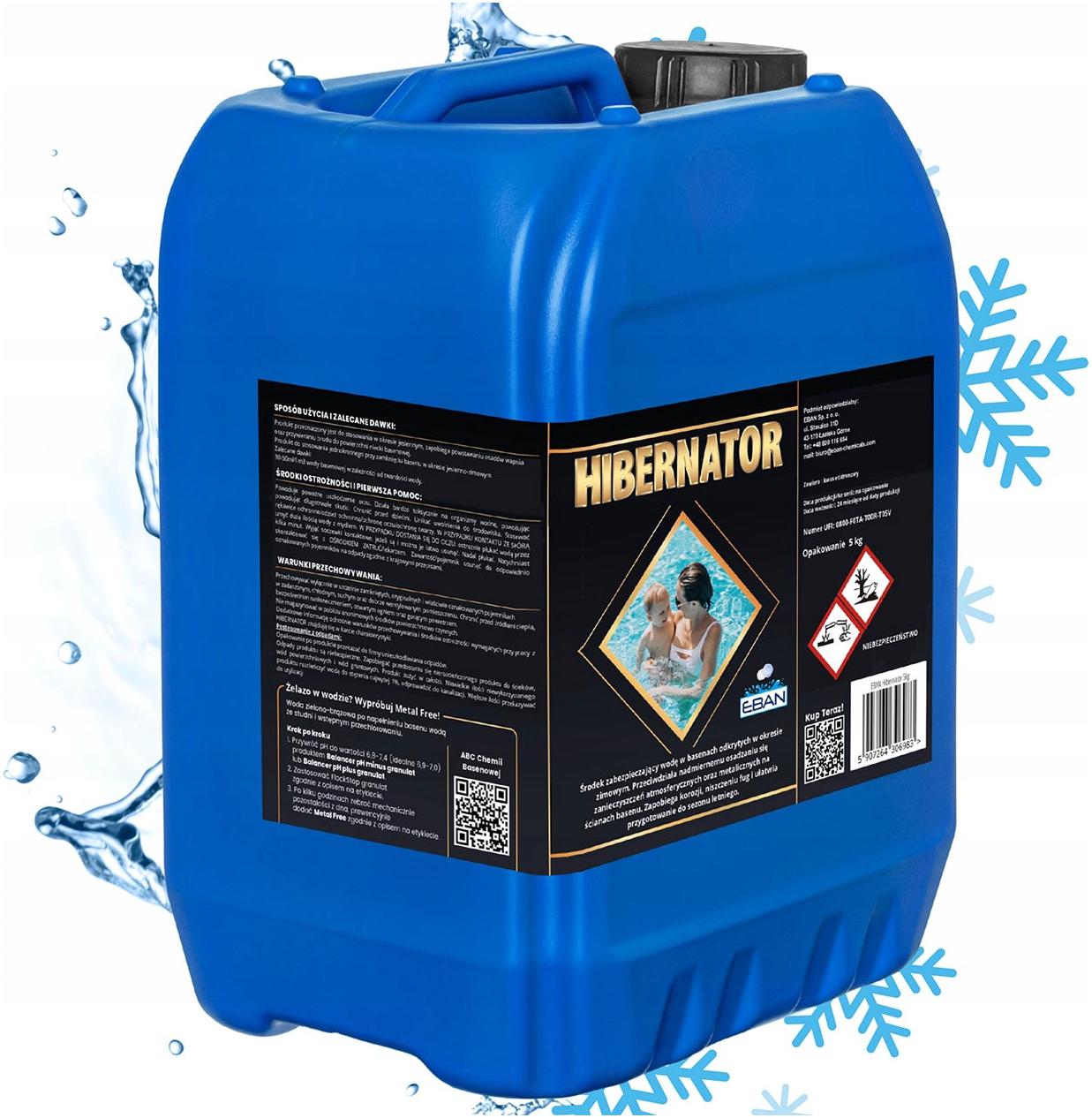 HIBERNATOR 5KG WINTERING LIQUID FOR POOL CHEMISTRY FOR WINTER WINTERING