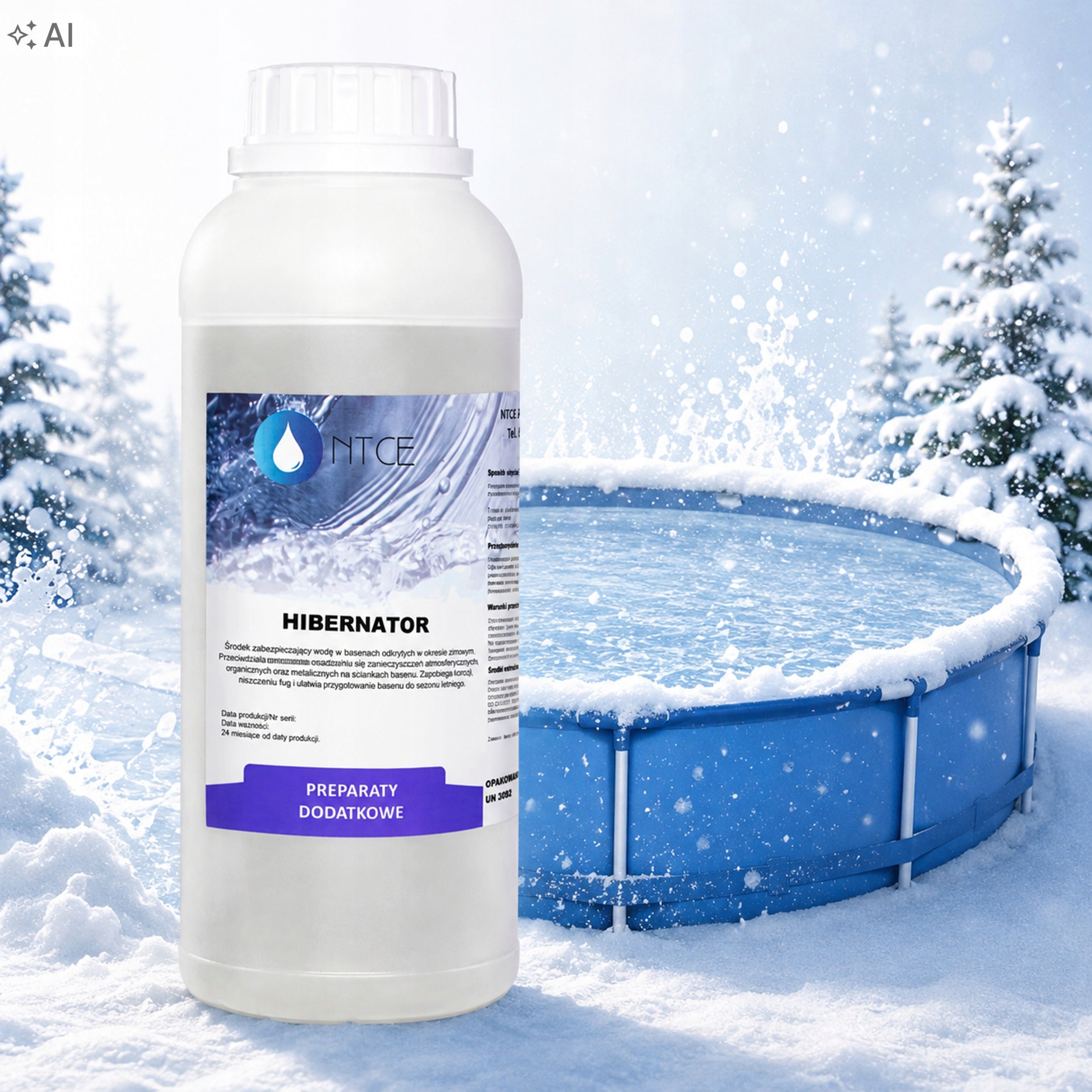 HIBERNATOR Swimming Pool Winter Liquid for Winter Chemistry Swimming Pool Winter NTCE 1L Manufacturer code 49379792