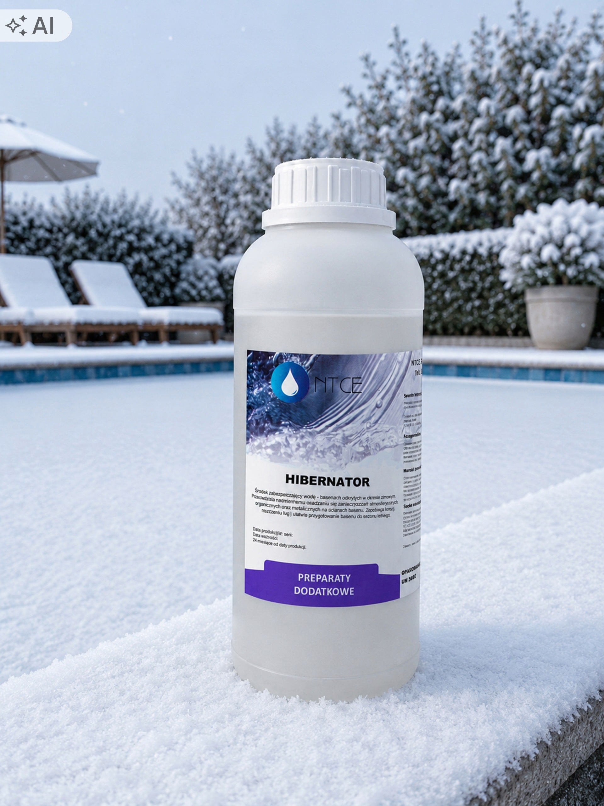 HIBERNATOR Swimming Pool Winter Liquid for Winter Chemistry Swimming Pool Winter NTCE 1L Packaging status original