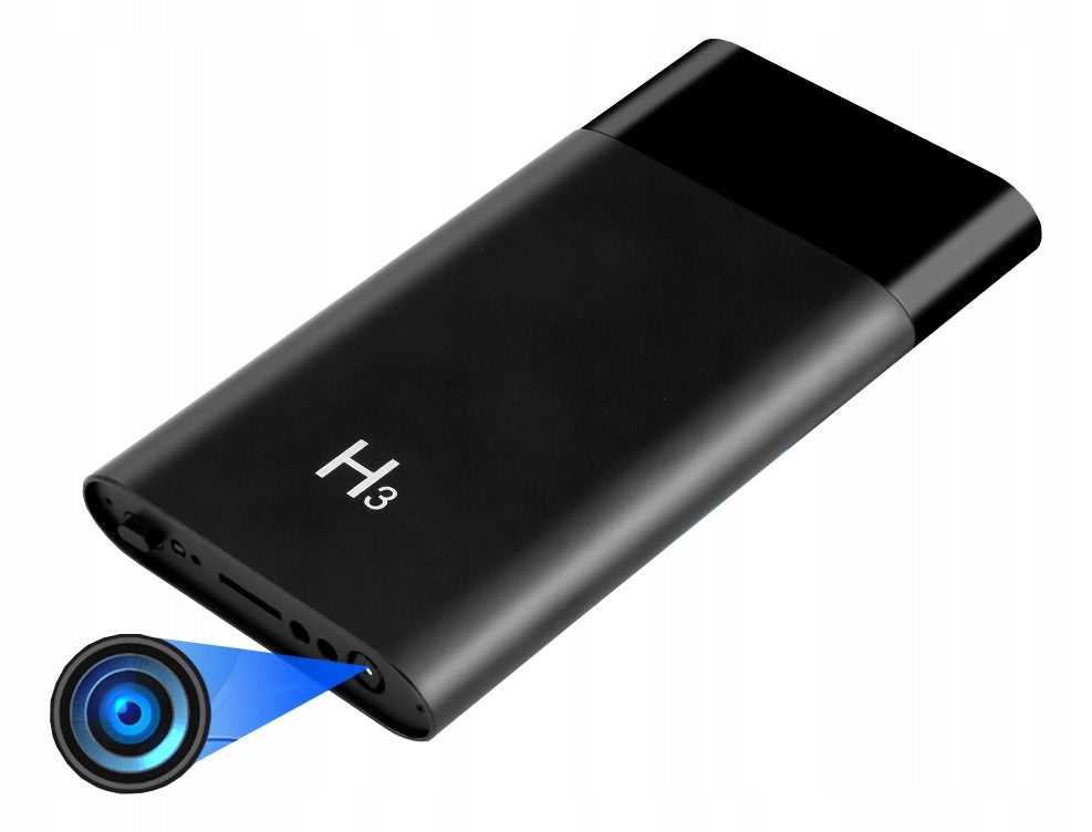 HIDDEN CAMERA POWERBANK H3 RECORDING DETECTION AT NIGHT UP TO 20 HOURS FULL HD