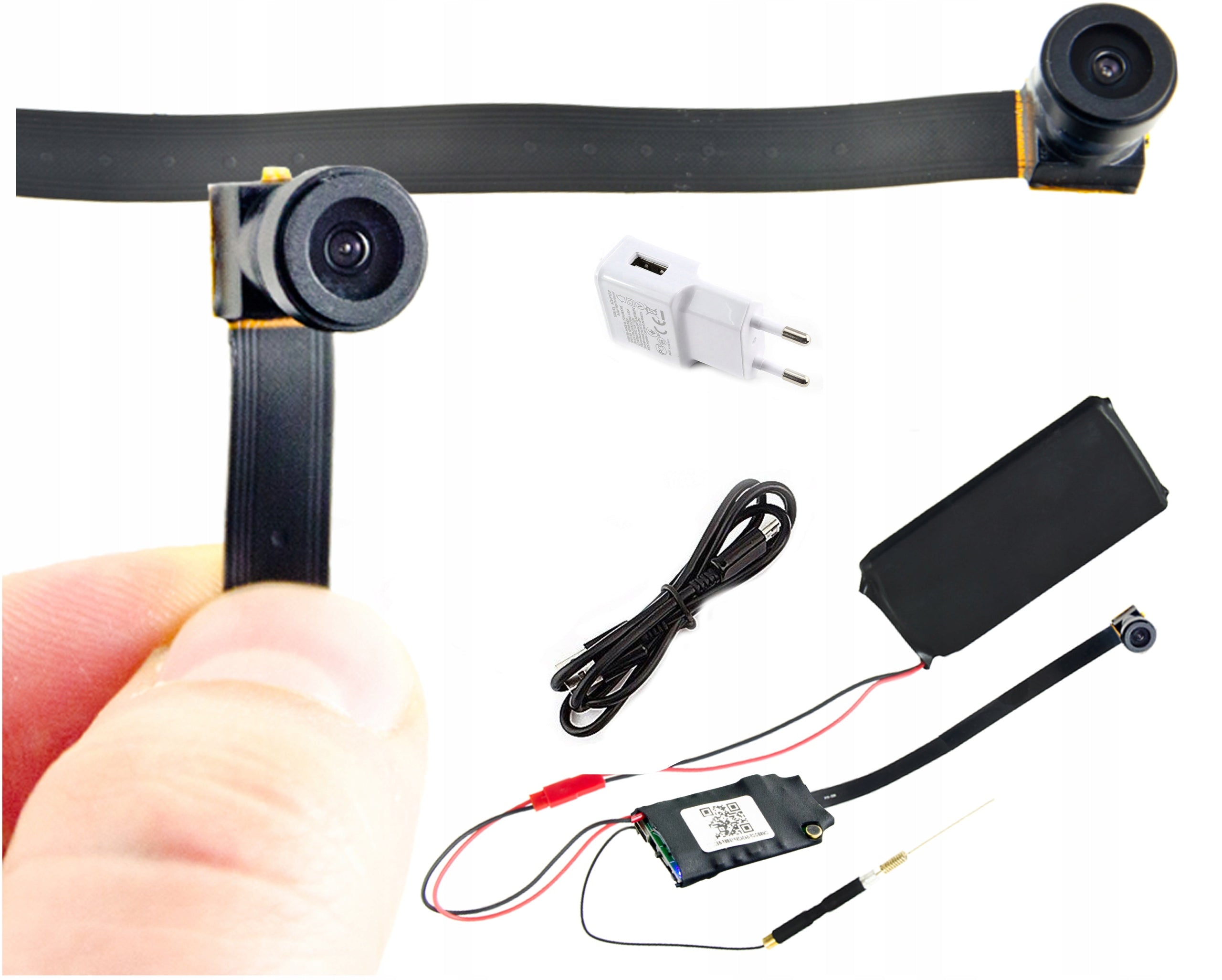 HIDDEN MINI SMALL IP CAMERA WiFi DETECTION FULL HD SPY ANDROID IOS