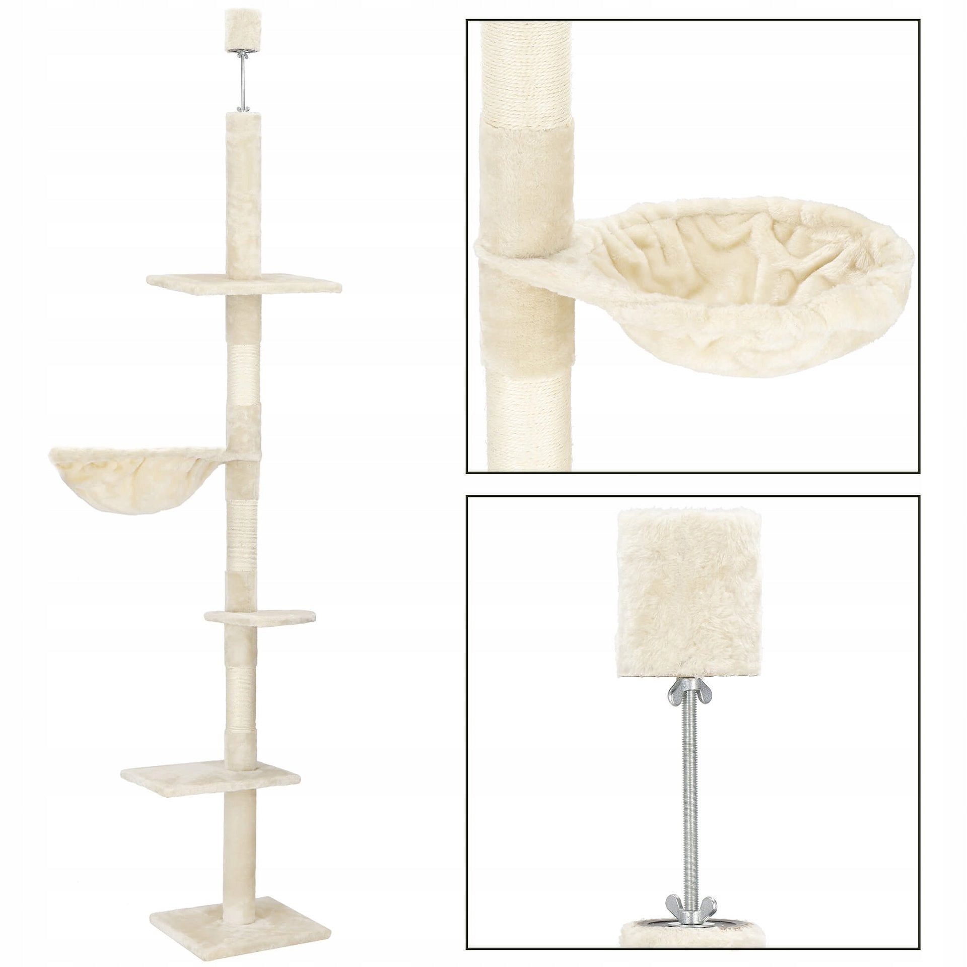 HIGH CAT SCRATCHING POST LARGE SCRATCHING POST CEILING TOWER 240-265 cm Manufacturer code PA1052