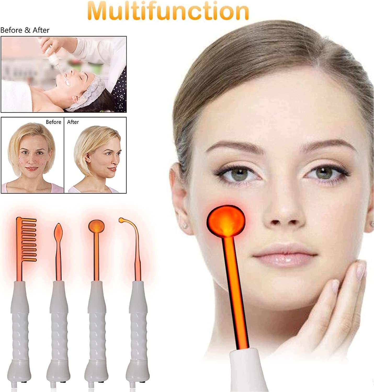 HIGH FREQUENCY SKIN FIRMING DEVICE 4 HEADS EAN (GTIN) 5908146535255